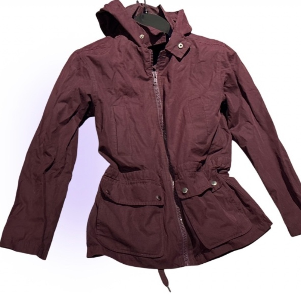 Joe fresh burgundy light jacket Sz Small - Picture 1 of 14